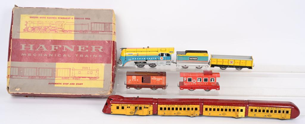 2- HAFNER WINDUP TRAINS SETS (1 of 3)
