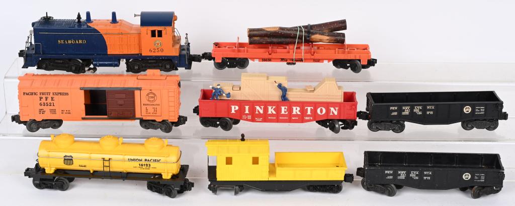 LIONEL 6250 SWITCHER ENGINE & 7 CARS (1 of 2)
