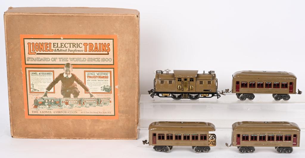 LIONEL 266 TAN TRAIN SET w/ BOX (1 of 5)