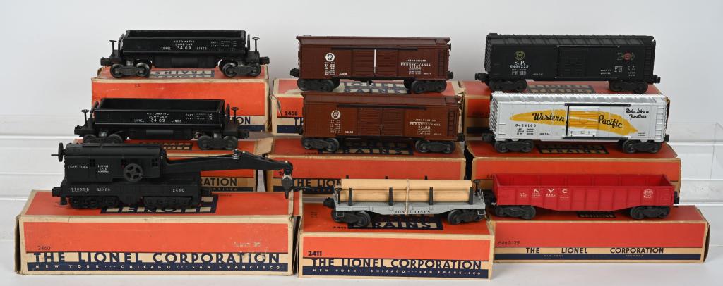 LIONEL ROLLING STOCK w/ BOXES (1 of 2)