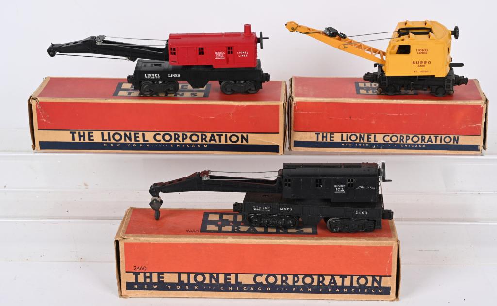 LIONEL 3 OPERATING CRANES w/ BOXES (1 of 2)