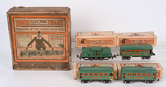 LIONEL #296 PREWAR O GA TRAIN SET w/ BOX (1 of 4)