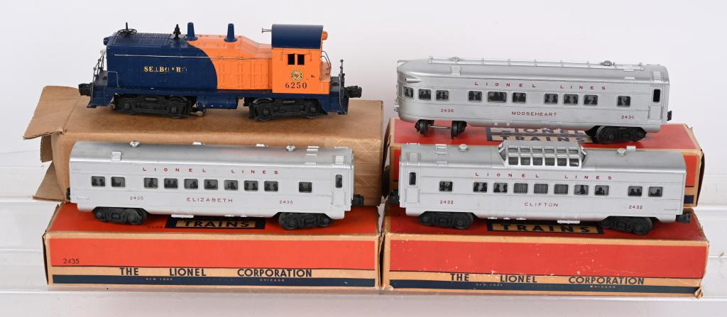 LIONEL #6250 SEABOARD SWITCHER w/ PASSENGER CARS (1 of 4)