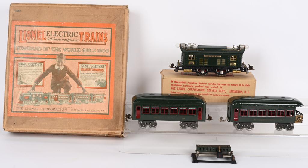 LIONEL PREWAR O GA. TRAIN SET w/ BOX (1 of 7)