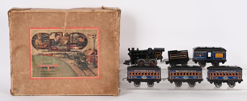 AMERICAN FLYER O GA. TRAIN SET w/ BOX (1 of 6)