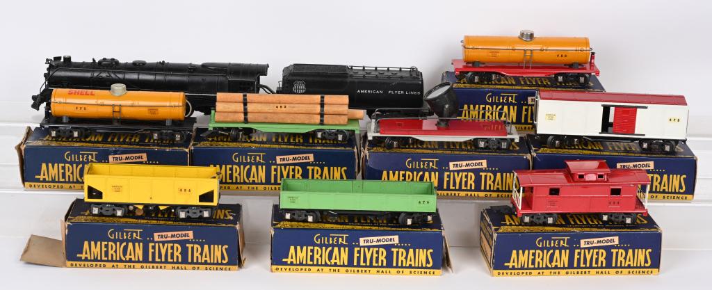AMERICAN FLYER 336 ENGINE & FREIGHT CARS BOXED (1 of 3)