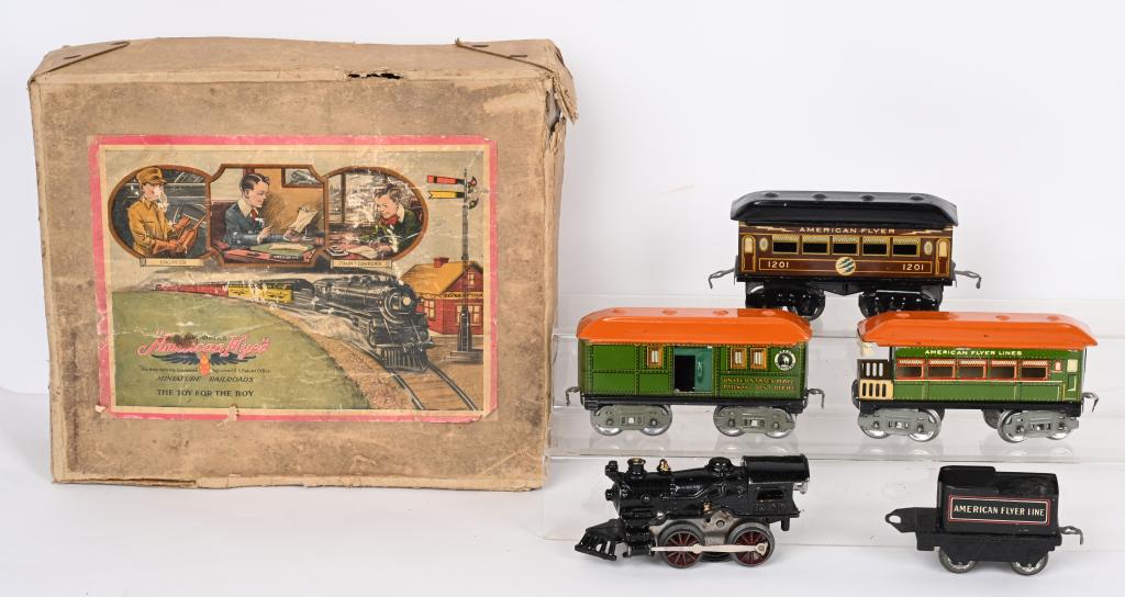 AMERICAN FLYER O GA. TRAIN SET w/ BOX (1 of 5)