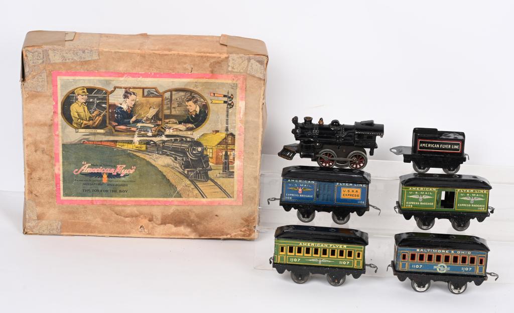 AMERICAN FLYER O GA. TRAIN SET w/ BOX (1 of 5)
