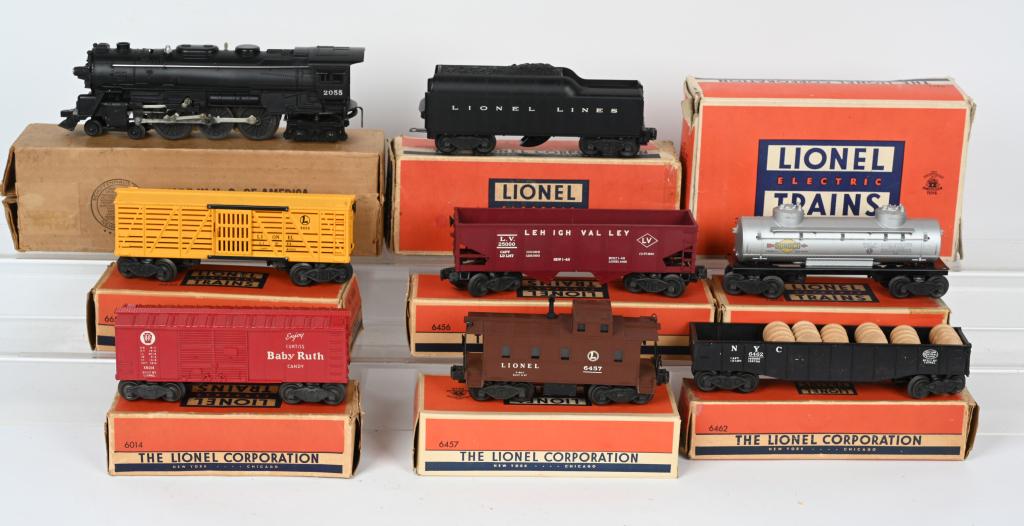 LIONEL 2055 ENGINE & FREIGHT CARS w/ BOXES (1 of 5)
