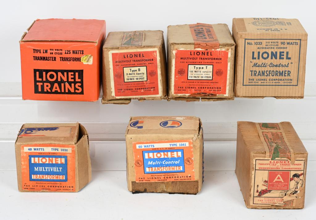 7- LIONEL TRANSFORMERS w/ BOXES (1 of 3)