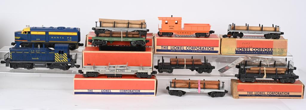 LIONEL 204 SNATA FE ALCO A w/ FREIGHT CARS (1 of 5)