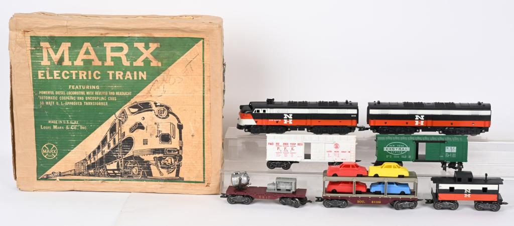 MARX #4822 NEW HAVEN AU UNIT TRAIN SET w/ BOX (1 of 3)