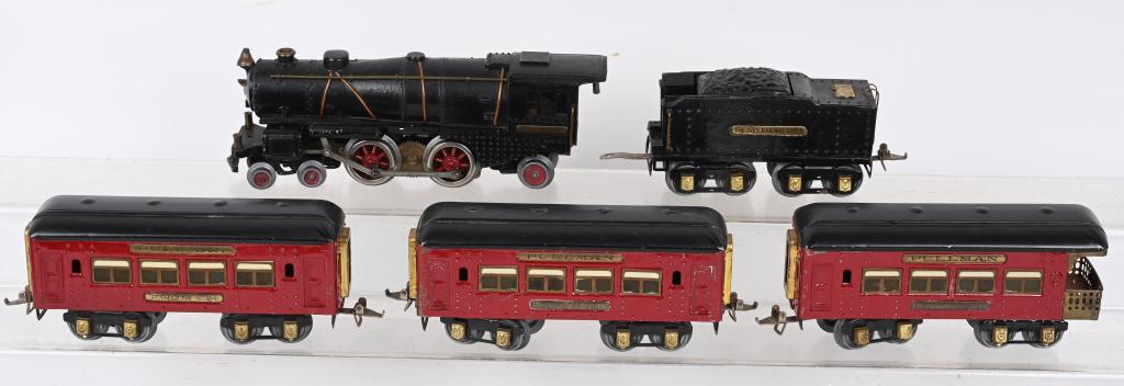 IVES 1122 LOCOMOTIVE, TENDER & 3 CARS (1 of 4)