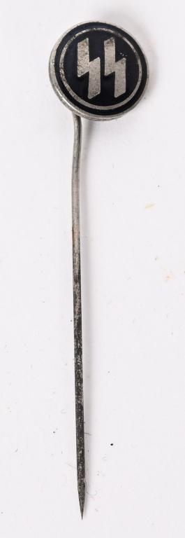 WWII NAZI GERMAN SS PERSONNEL'S STICKPIN WW2: Beautiful WWII German Nazi stickpin is made from a ruins roundel of a SS dagger in excellent condition with no enamel damage. Excellent The Allgemeine-SS, (General-SS), was originally formed in May 19