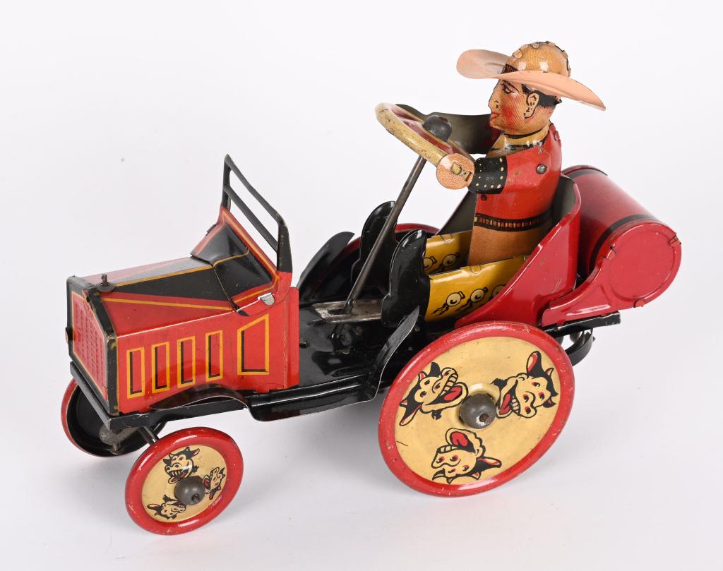 MARX TIN WINDUP COO COO CAR (1 of 4)