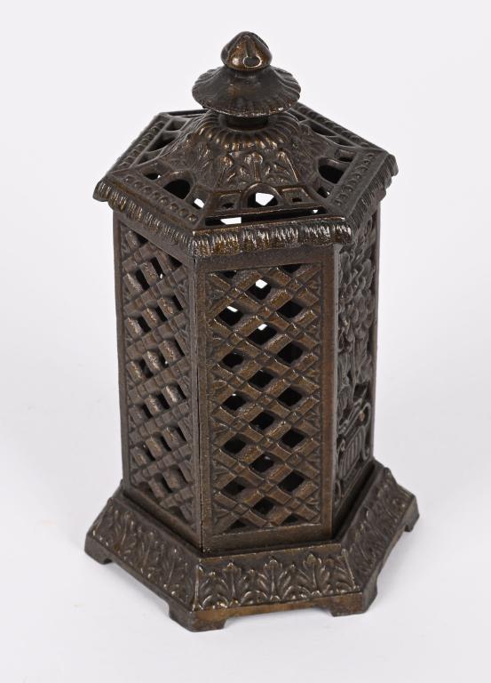 ENGLAND FLOWER IN URN SPACE HEATER STILL BANK (1 of 4)