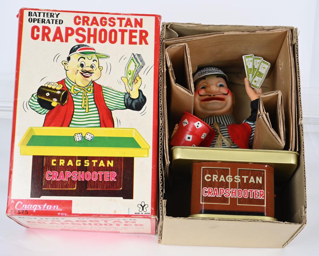 JAPAN BATTERY OP CRAGSTAN CRAPSHOOTER w/ BOX (1 of 6)