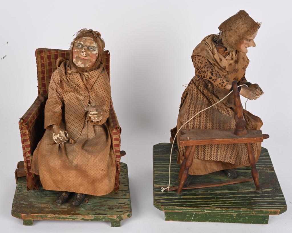 2- EARLY WOODEN GRANDMOTHER TOYS (1 of 4)
