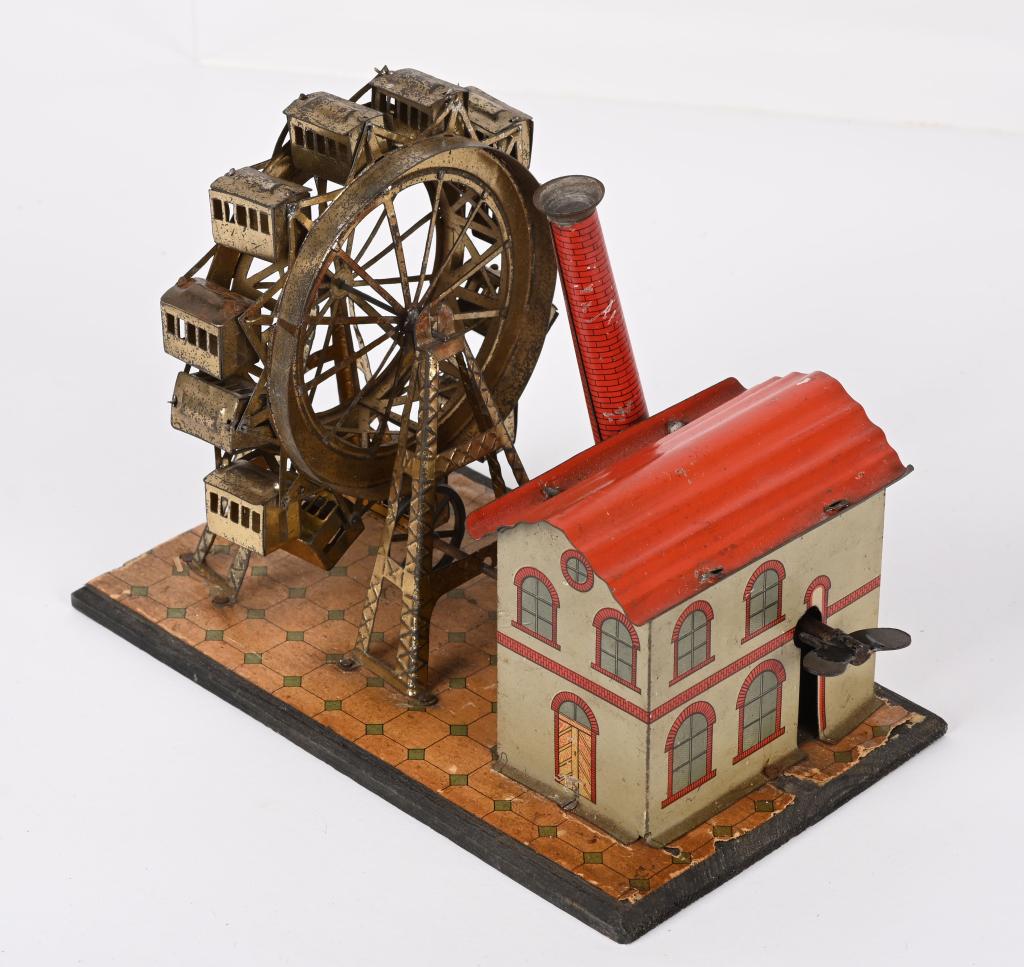 GERMAN TIN WINDUP FERRIS WHEEL (1 of 3)