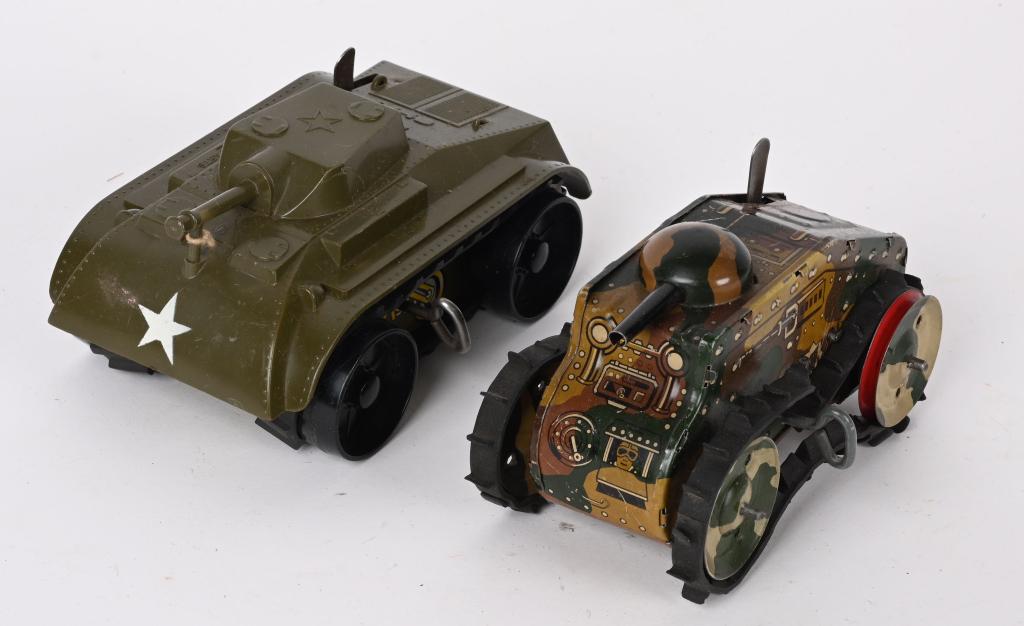 2- MARX WINDUP TANKS (1 of 5)