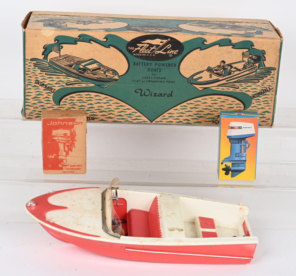 FLEETLIBE BATTERY OP BOAT w/ OUTBOARD MOTORS (1 of 3)