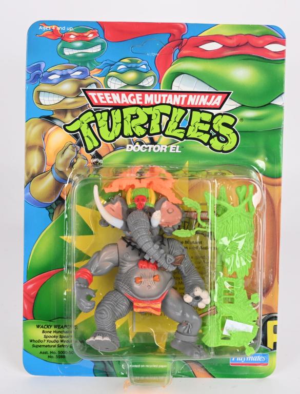 1992 TEENAGE MUTANT NINJA TURTLES DOCOR EL MOC: 1992 Teenage Mutant Ninja Turtles Doctor El. Seal on Card. Very clean unpunched card ready for grading.