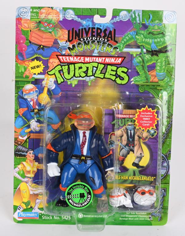 1994 TMNT INVISIBLE MAN MICHAELANGELO MOC (1 of 3)