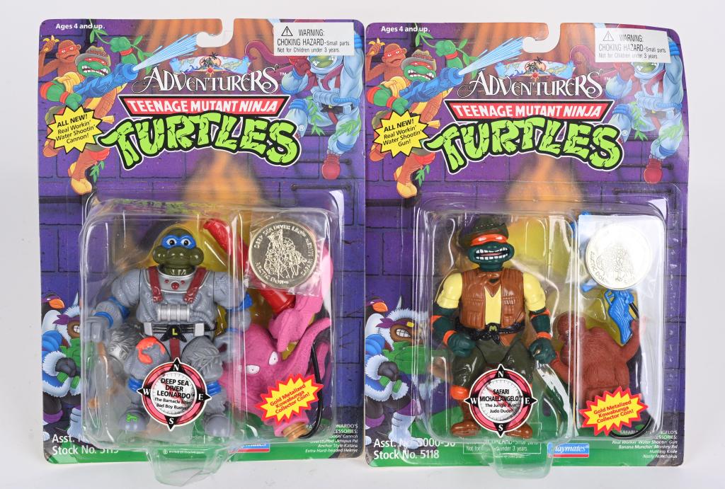 1994 TMNT ADVENTURERS LEONARDO & MICHAELANGELO (1 of 4)