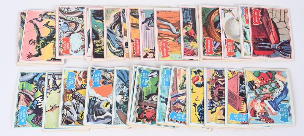 1966 TOPPS BATMAN RED & BLUE CARD SETS (1 of 3)