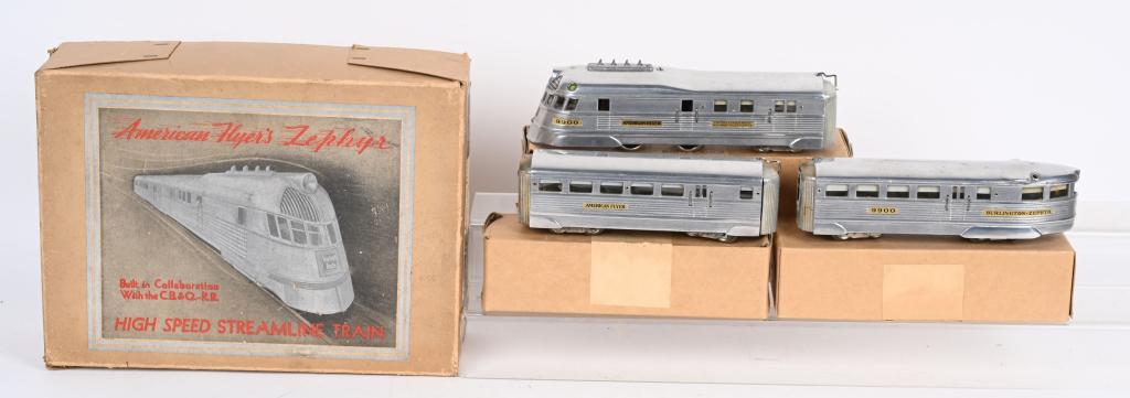 AMERICAN FLYER #9900 BURLINGTON ZEPHYR w/ BOX (1 of 7)