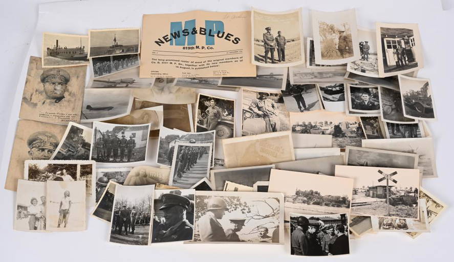 Wwii Photo Archive Of Mp Officer Eisenhower Tank