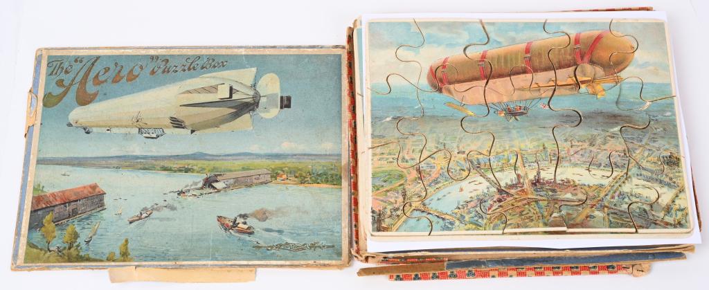 EARLY AIRSHIP PUZZLE SET w/ BOX (1 of 3)