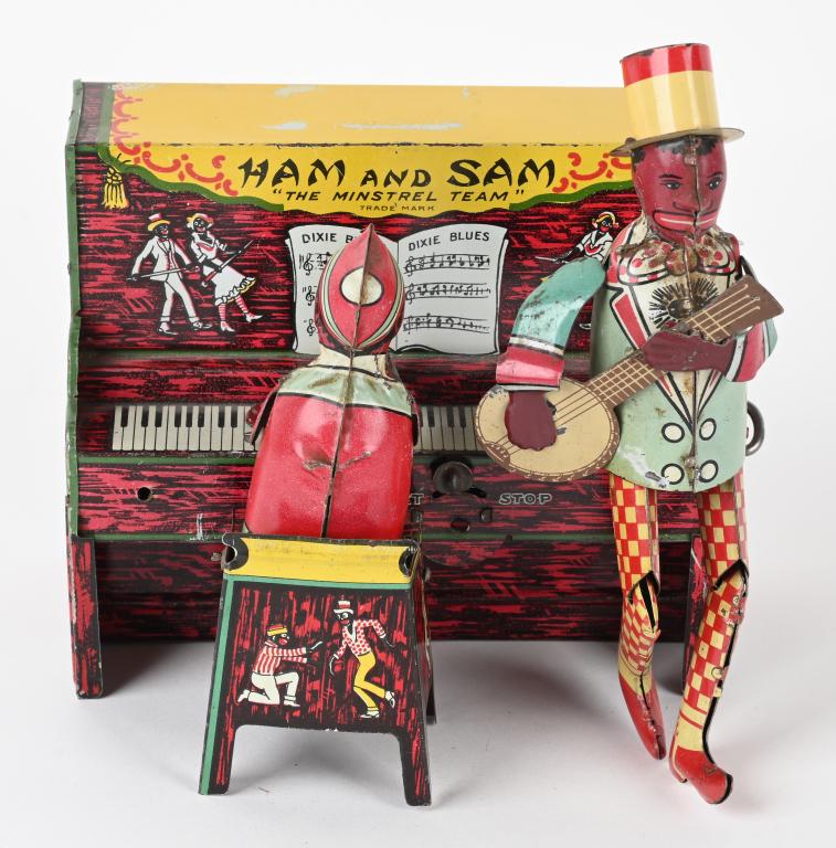 STRAUSS TIN WINDUP HAM & SAM BAND (1 of 4)