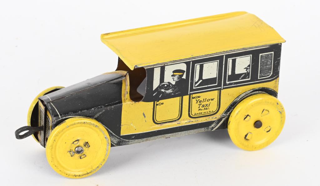 MOHAWK TIN WINDUP YELLOW TAXI (1 of 3)