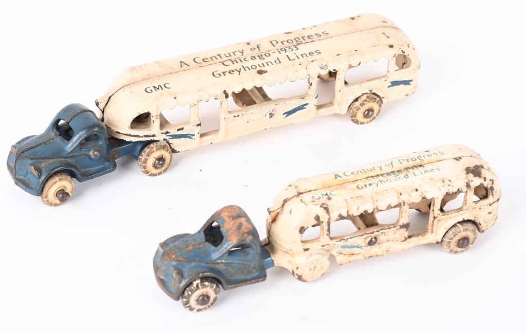 2 ARCADE CAST IRON 1933 WORLDS FAIR PEOPLE MOVERS (1 of 7)