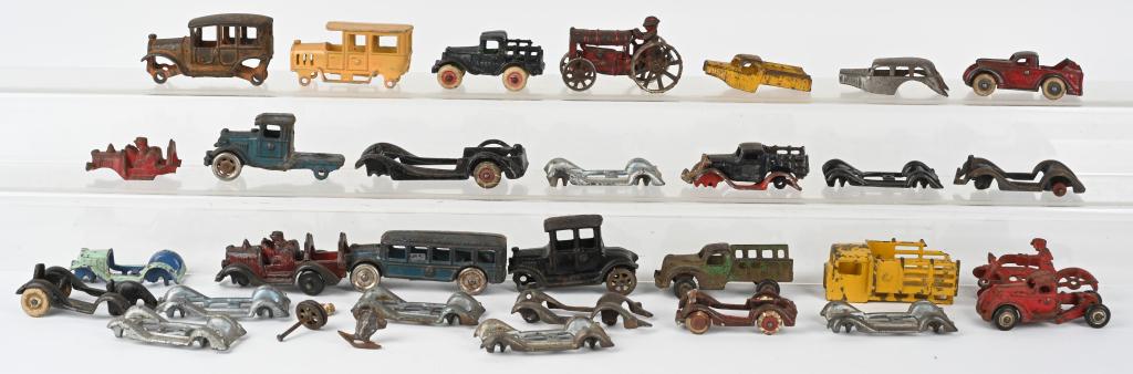 LARGE LOT CAST IRON TOY PARTS (1 of 4)