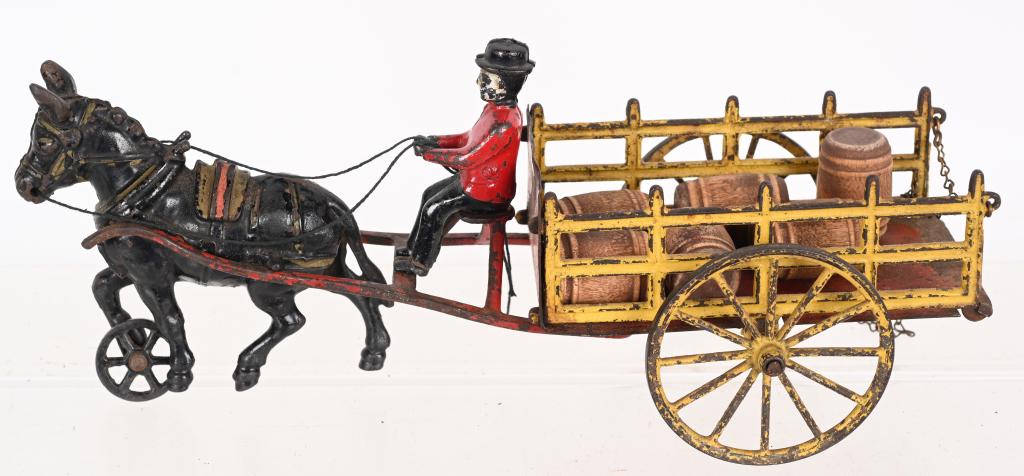 WILKINS CAST IRON MULE DRAWN STAKE WAGON (1 of 6)