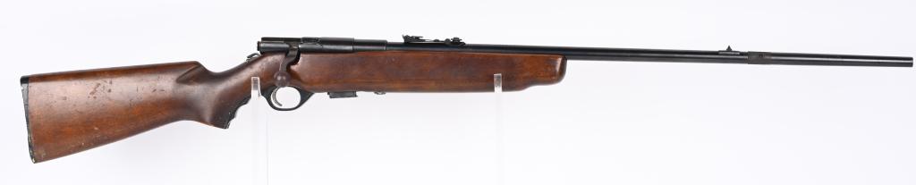 MOSSBERG MODEL 42TR TARGO .22 SMOOTHBORE: SERIAL NUMBER: NSN. BARREL: 20". CALIBER: .22 SHOT. MANUFACTURED: 1950'S. Designed to be fired with .22 shot shells. This gun has the original .22 shot tube attached to the muzzle. Factory post front 