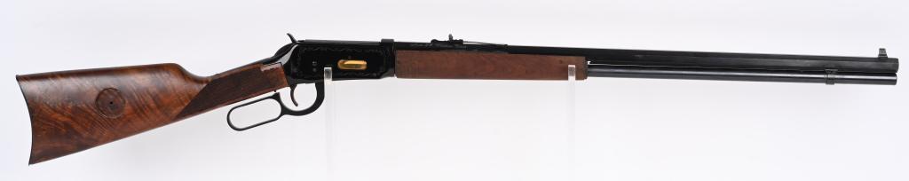 WINCHESTER MODEL 94 CLASSIC RIFLE: SERIAL 3014598. BARREL 26". CALIBER 30-30. Rifle needs a forearm and nose cap. Also, the coin in stock is missing. Otherwise, nice gun, great wood on checkered stock, octagon barrel, full magazine, sp