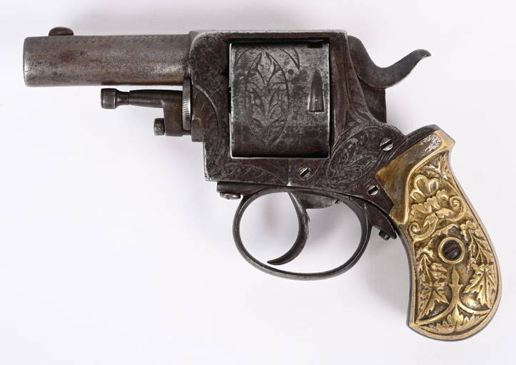 Engraved British Bulldog Brass Grips