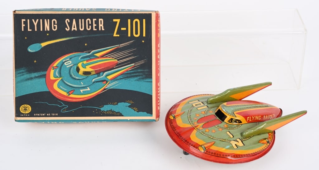 Masudaya Tin Friction Z 101 Flying Saucer Masudaya Tin Friction Z 101 Flying Saucer