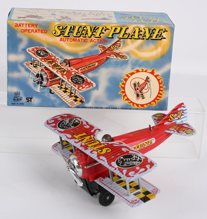 TPS BATTERY OP STUNT PLANE w/ BOX (1 of 7)