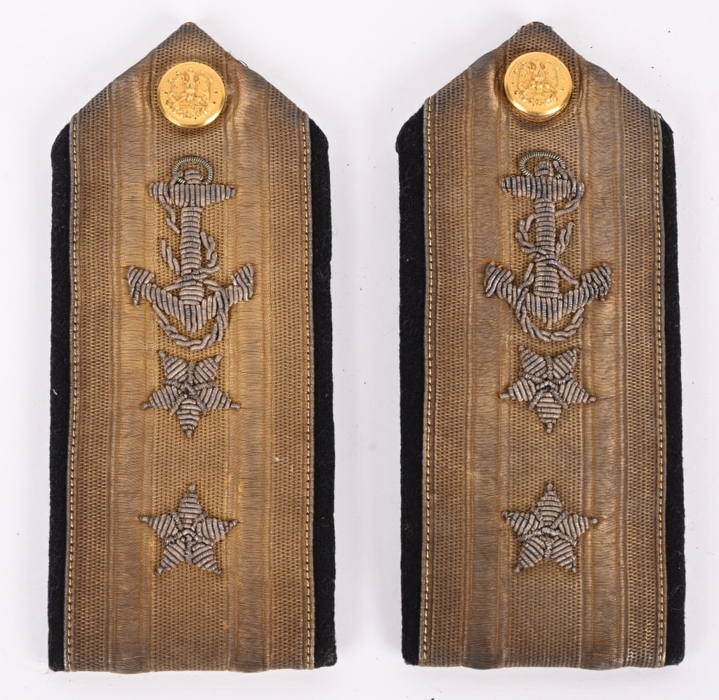 WW1 US NAVY REAR ADMIRAL SHOULDER BOARDS USN WWI: Very good condition, with typical age toning of the bullion, and wear to the reverse backing. These pair have certainly been worn. United States Navy operations during World War I began on April 6, 19