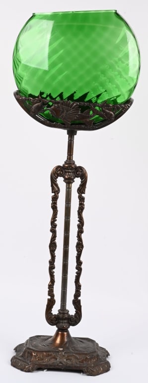 VICTORIAN FISH BOWL ON STAND (1 of 6)