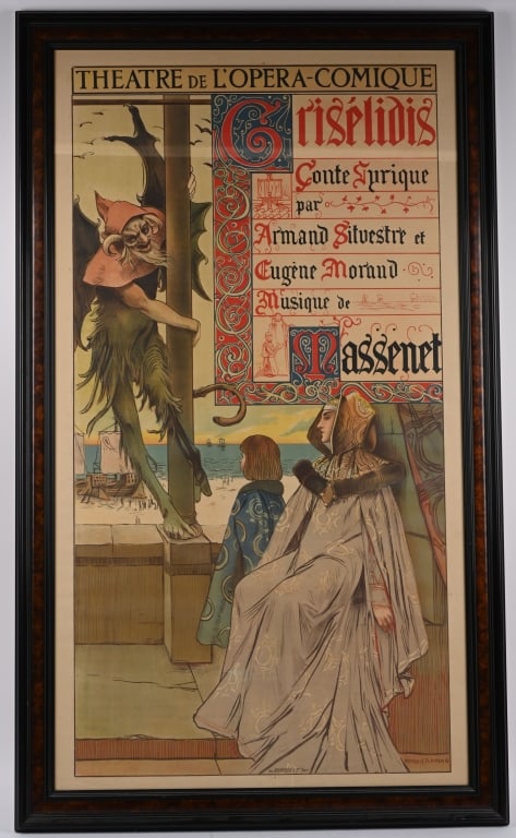 GRISELIDIS MASSENET, 1901 ORIGINAL FRAMED POSTER (1 of 4)