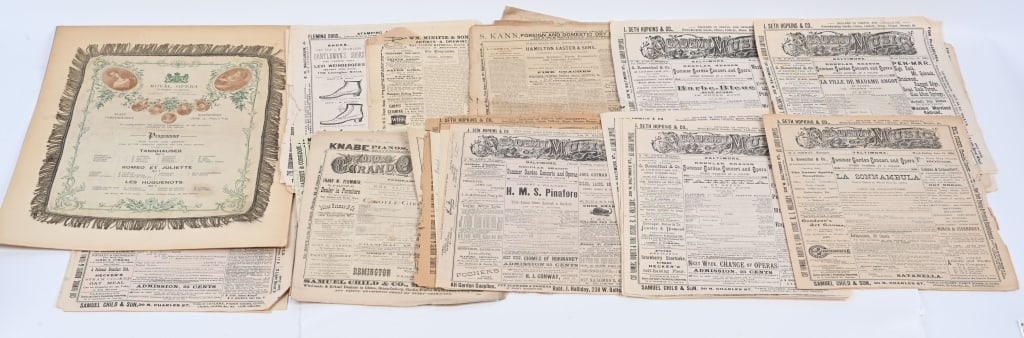 1800s OPERA PROGRAMS (1 of 6)