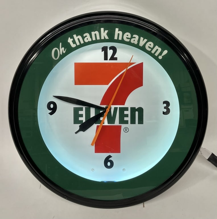 7 Eleven Neon Clock