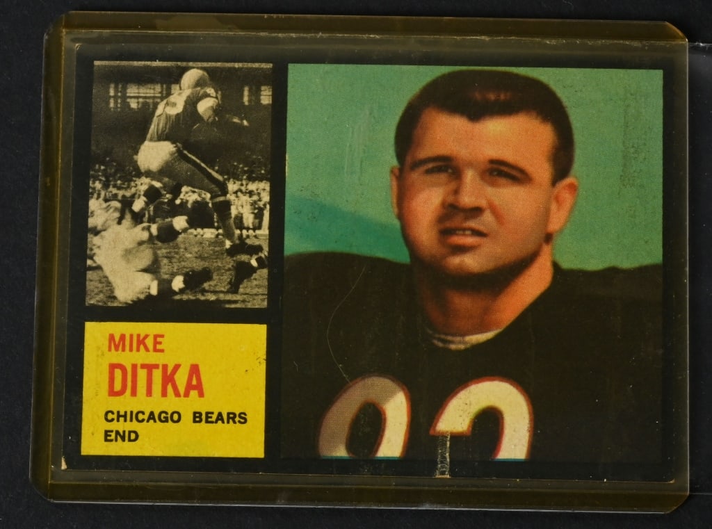 1962 TOPPS #17 MIKE DITKA FOOTBALL CARD (1 of 2)
