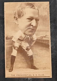 N154 DUKE PRESIDENTIAL BASEBALL CLUB CARD 3A: 1888 N154 Duke Presidential Baseball Club Card 3A Morton with hands on knees. Exceptionally RARE cards. Ready for grading.