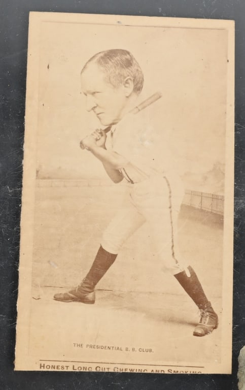 N154 DUKE PRESIDENTIAL BASEBALL CLUB CARD 3B: 1888 N154 Duke Presidential Baseball Club Card 3B Morton up to bat. Exceptionally RARE cards. Ready for grading.